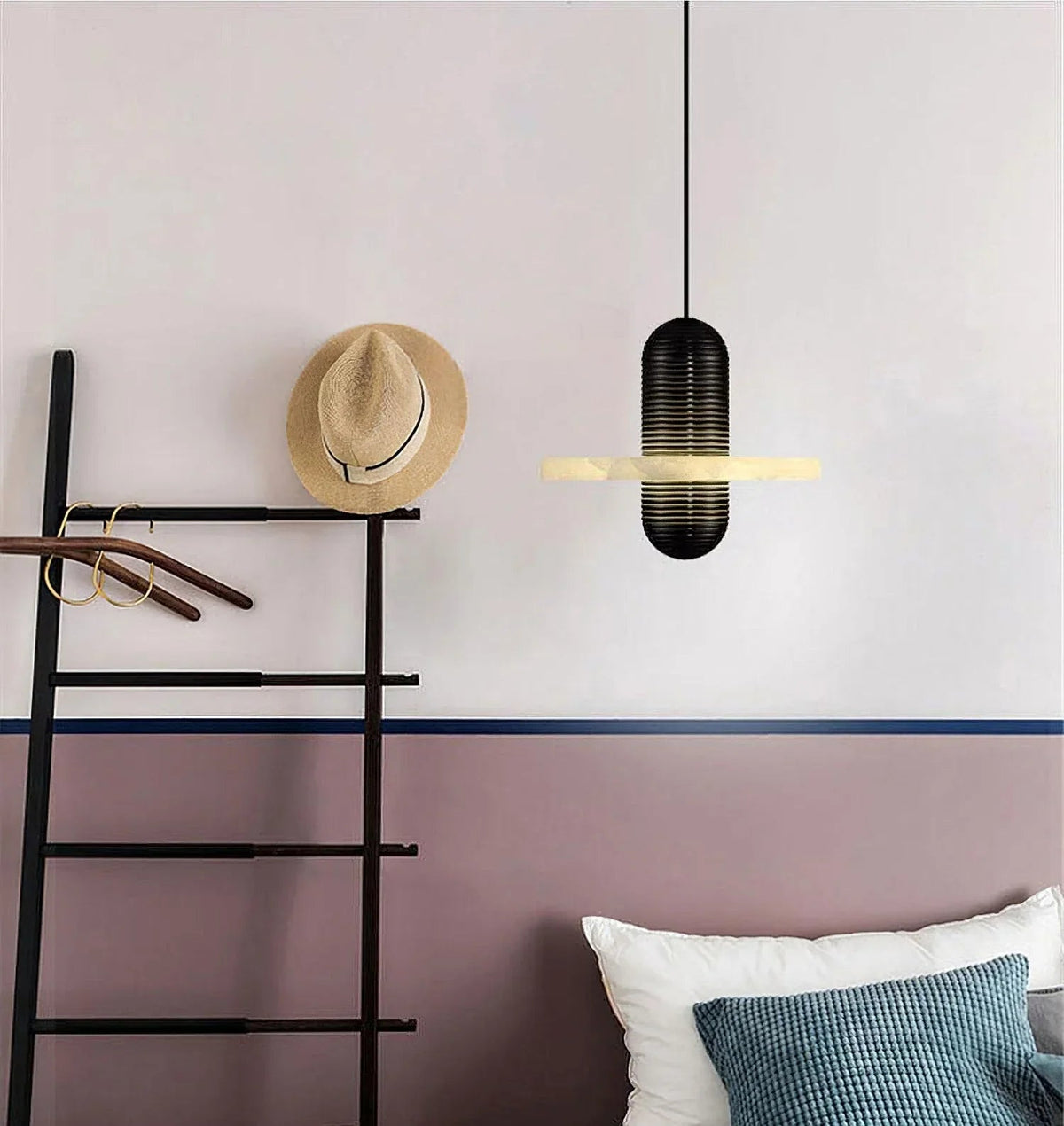 Comet Pendant Light in alabaster for Kitchen Island by AUVIELIGHT