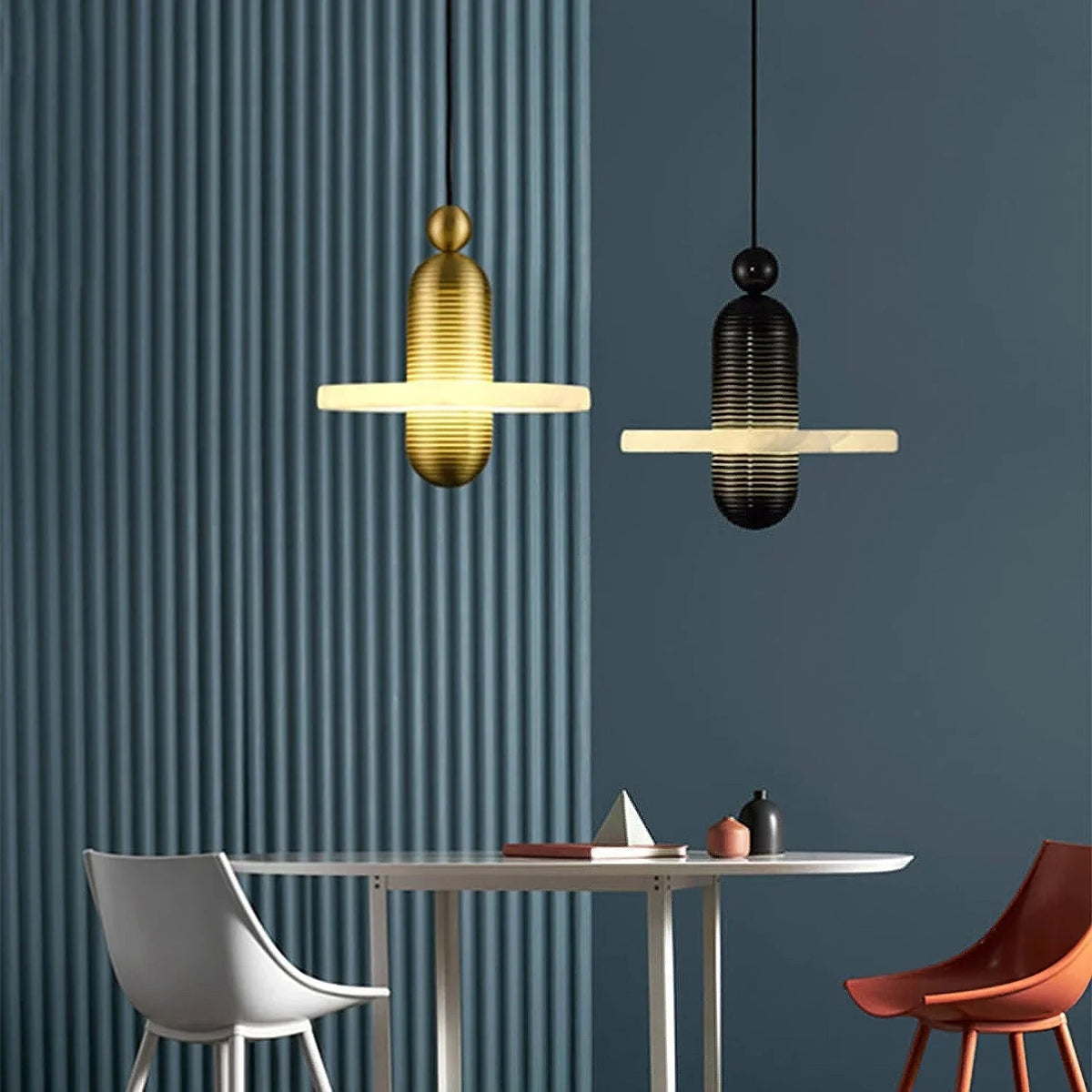 Comet Pendant Light in alabaster for Kitchen Island by AUVIELIGHT
