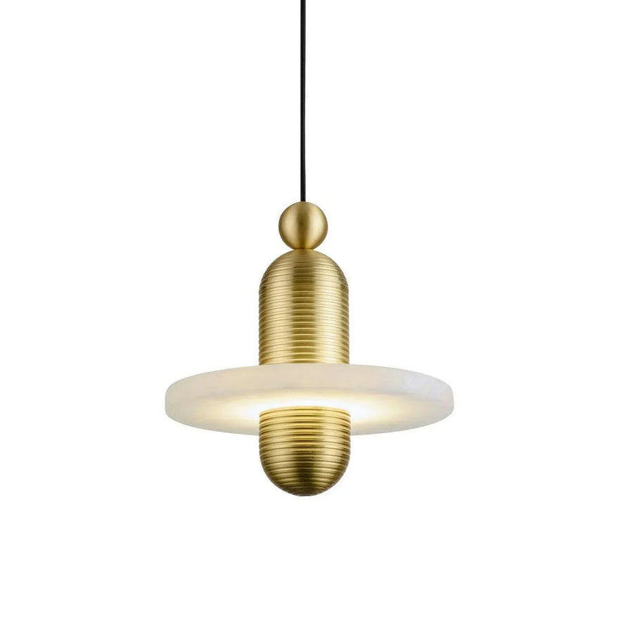 Comet Pendant Light in alabaster for Kitchen Island by AUVIELIGHT