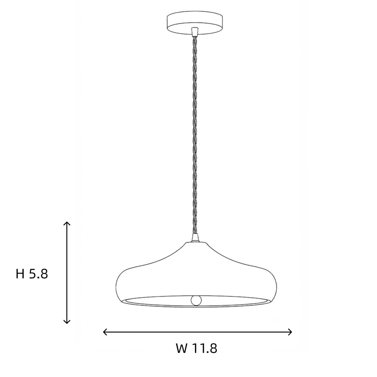 Matte Charcoal Pendant Light for Kitchen Island by AUVIELIGHT