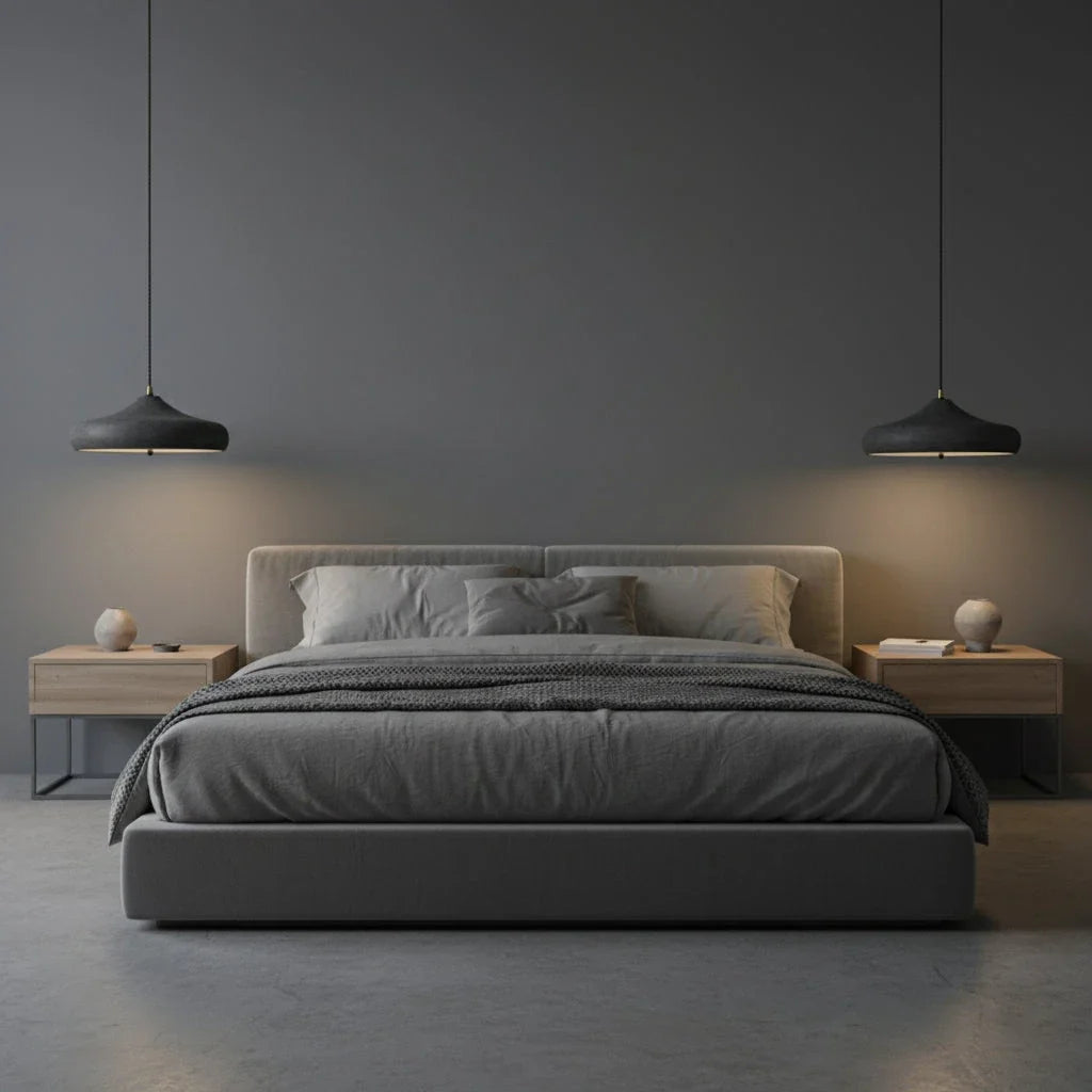Matte Charcoal Pendant Light for Kitchen Island by AUVIELIGHT