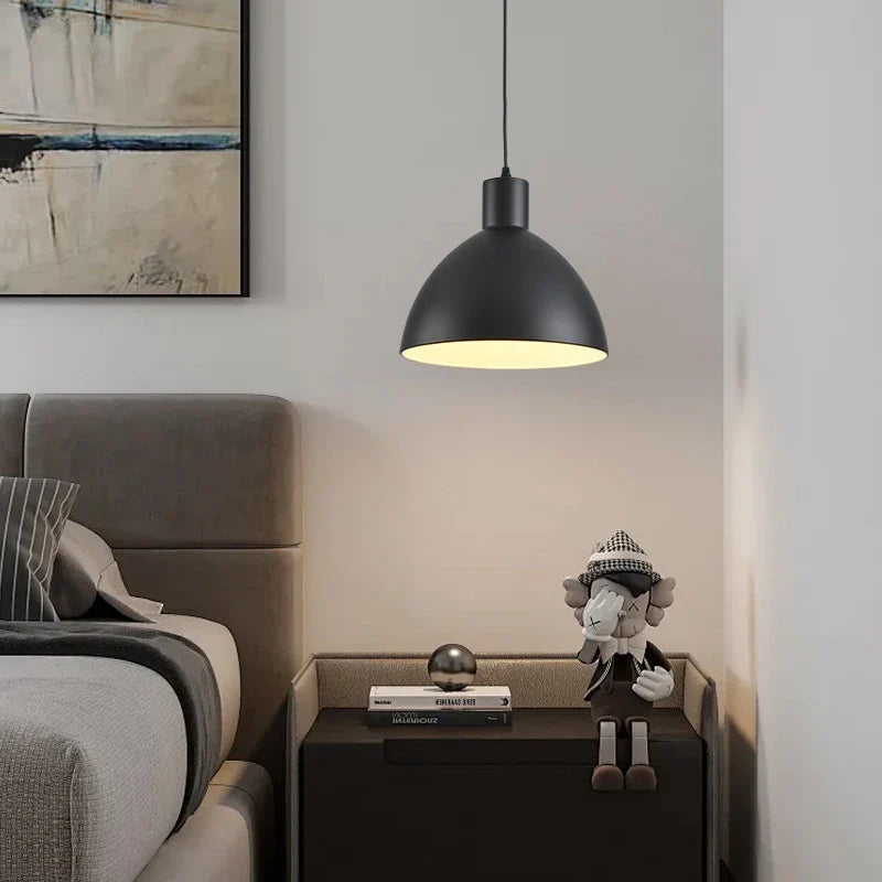 Matte Dome Pendant Light in metal for Kitchen Island by AUVIELIGHT