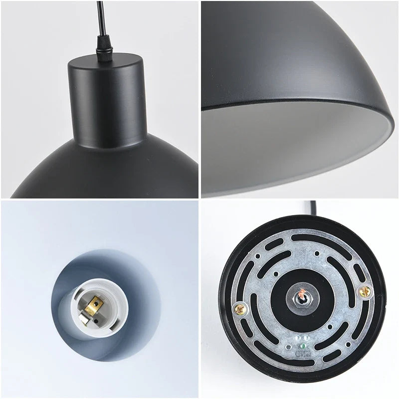 Matte Dome Pendant Light in metal for Kitchen Island by AUVIELIGHT