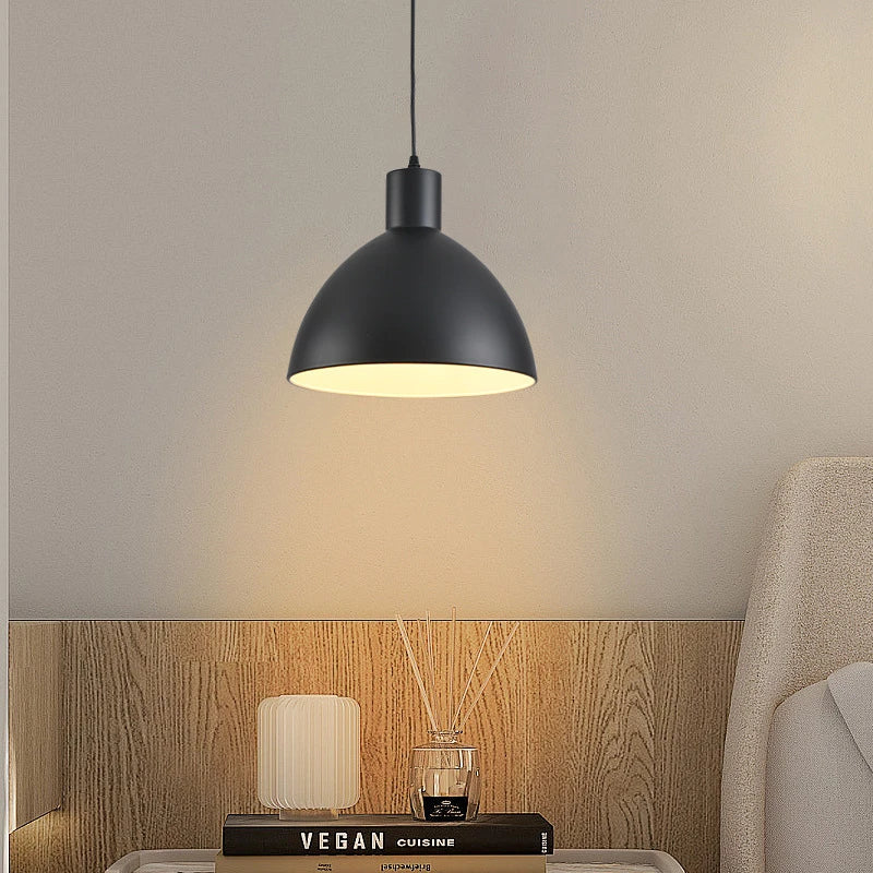 Matte Dome Pendant Light in metal for Kitchen Island by AUVIELIGHT
