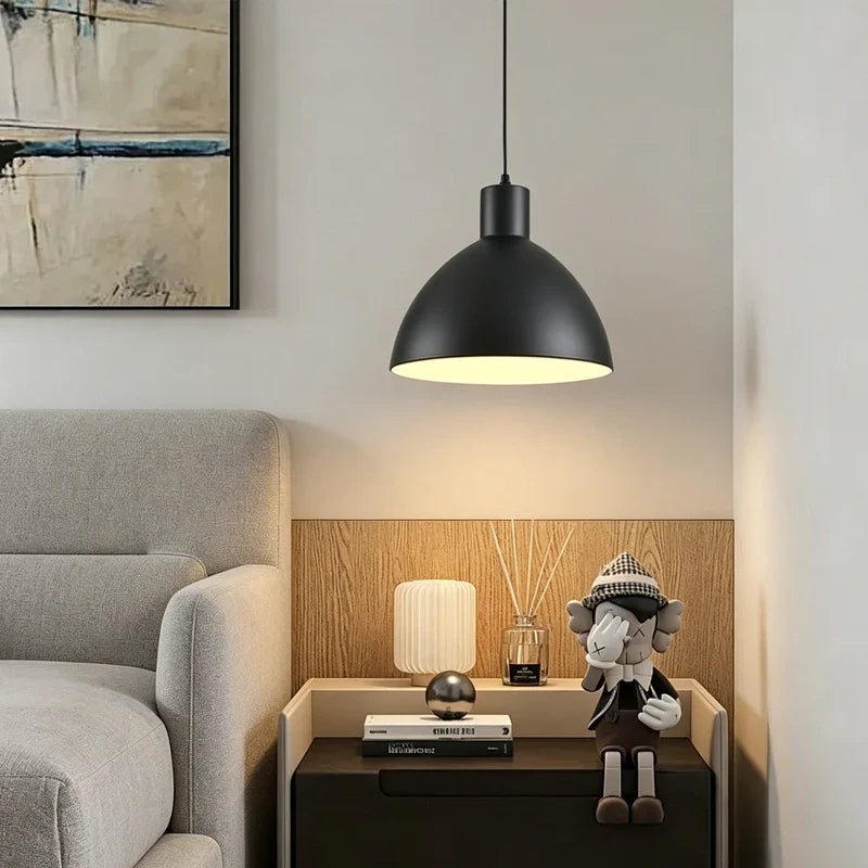 Matte Dome Pendant Light in metal for Kitchen Island by AUVIELIGHT