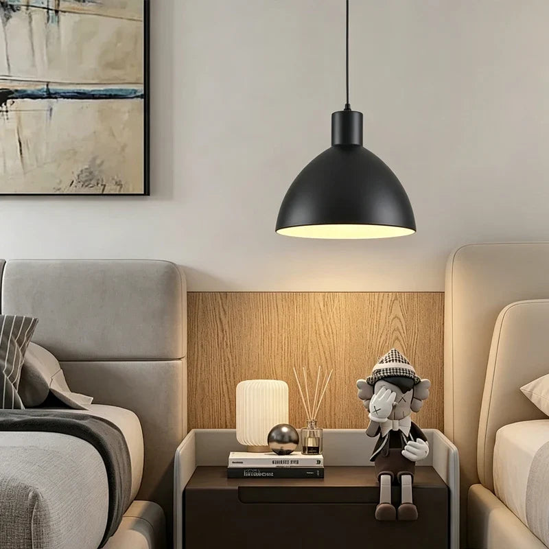 Matte Dome Pendant Light in metal for Kitchen Island by AUVIELIGHT