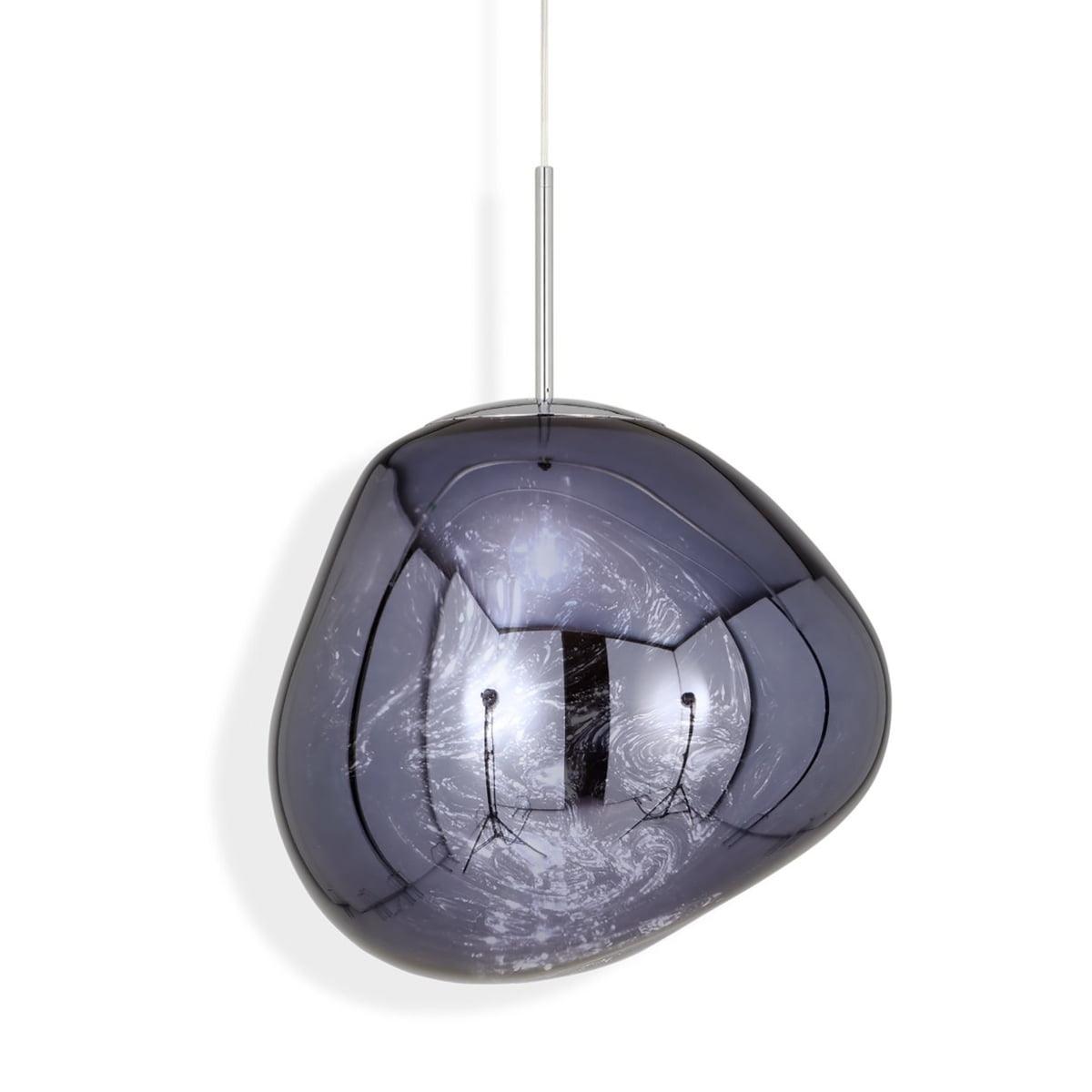 Melt Pendant Light for Kitchen Island by AUVIELIGHT, Dia 18cm / ∅ 7″ / Smoky Gray and 3 other sizes