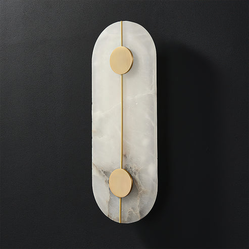 Meridian Wall Sconce in alabaster for Hallway by AUVIELIGHT