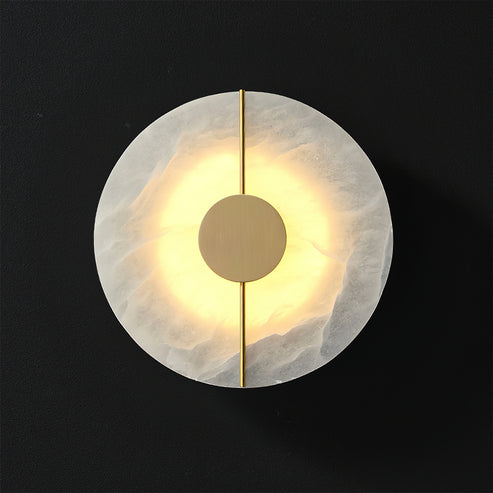 Meridian Wall Sconce in alabaster for Hallway by AUVIELIGHT