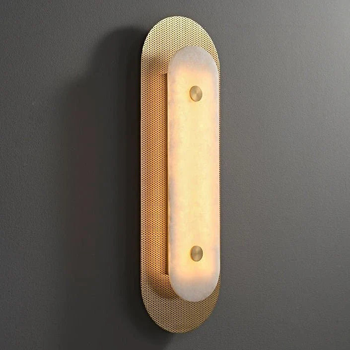 Mesh Wall Light in alabaster for Hallway by AUVIELIGHT