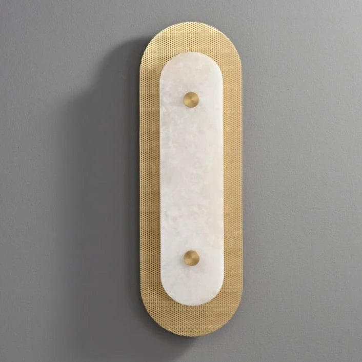 Mesh Wall Light in alabaster for Hallway by AUVIELIGHT