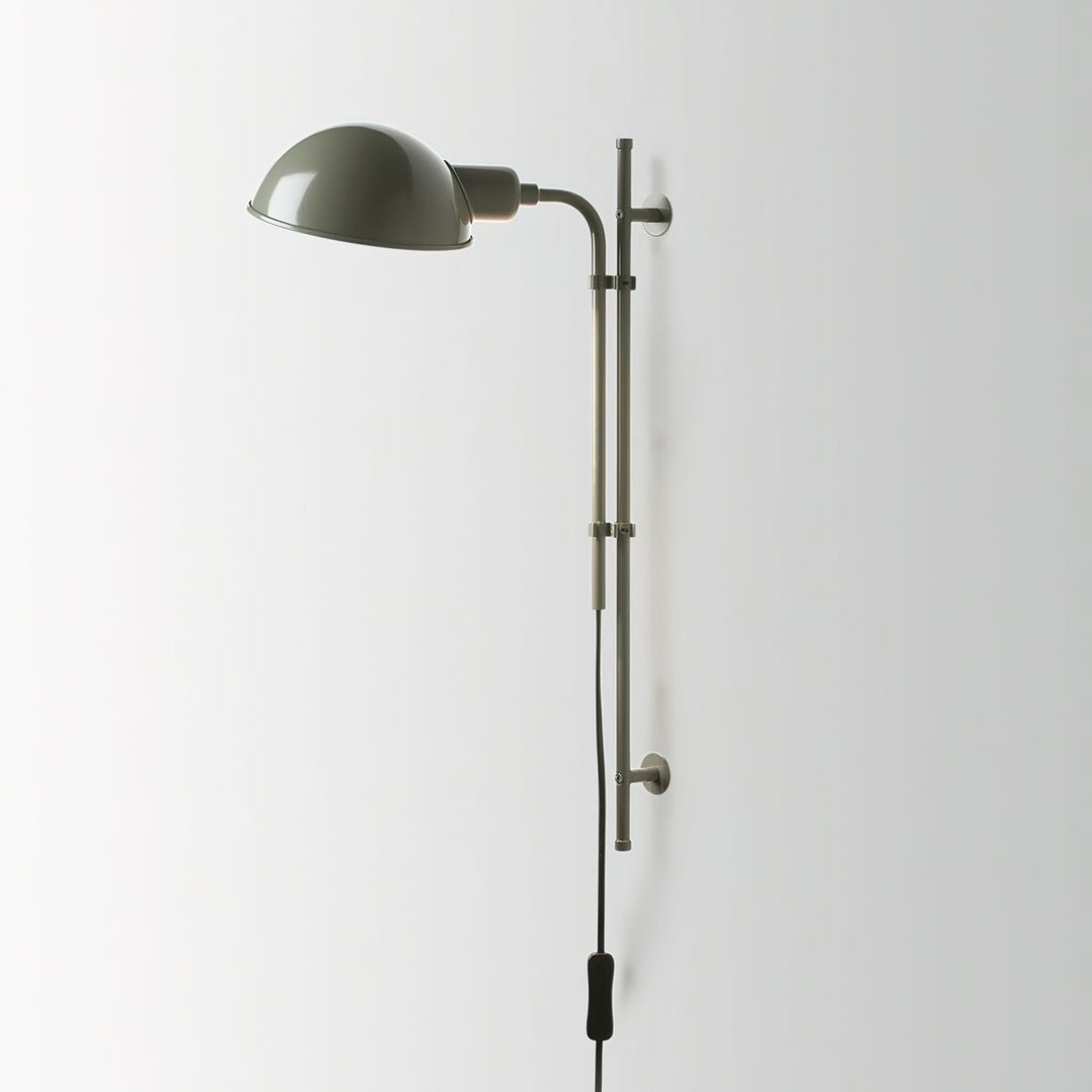 Modern Wall Sconce in metal for Hallway by AUVIELIGHT, ∅ 11.8"x H 19.3" / Moss green / AU Plug and 3 other sizes
