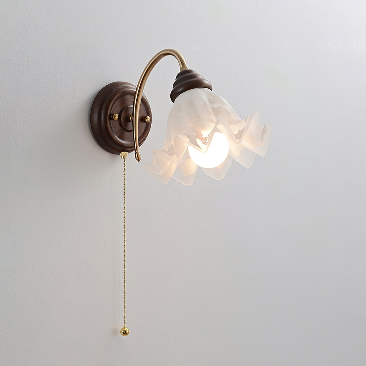 Flower Wall Sconce in glass for Hallway by AUVIELIGHT