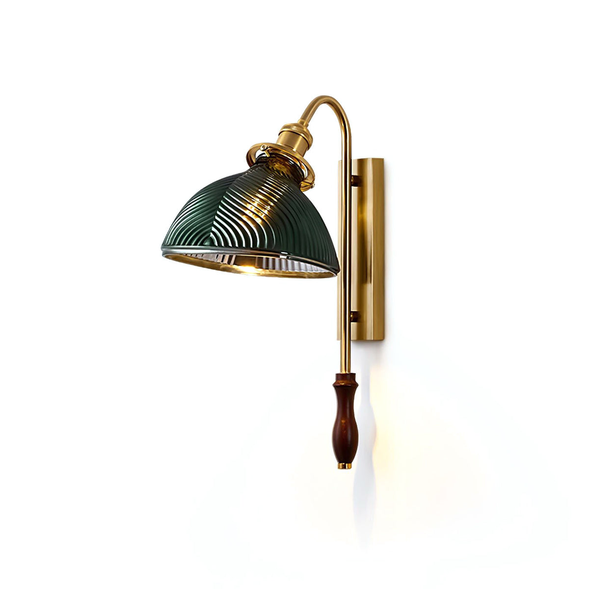 Verde Ribbed Wall Sconce in ribbed glass for Hallway by AUVIELIGHT