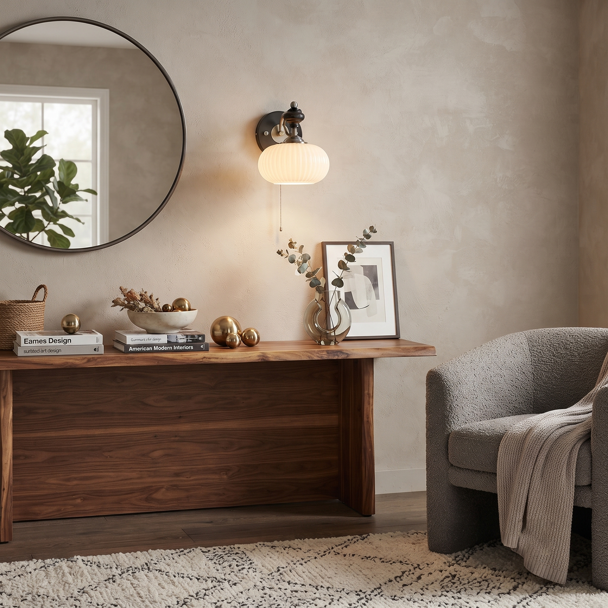 Modern Wall Sconce in glass for Hallway by AUVIELIGHT