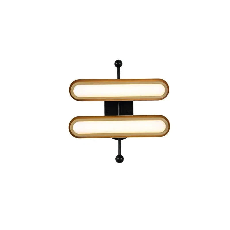Linear Wall Sconce in acrylic for Hallway by AUVIELIGHT, ∅ 20.9" x H 17.7" / Dia 53cm x H 45cm / Black & Frosted white / Warm White