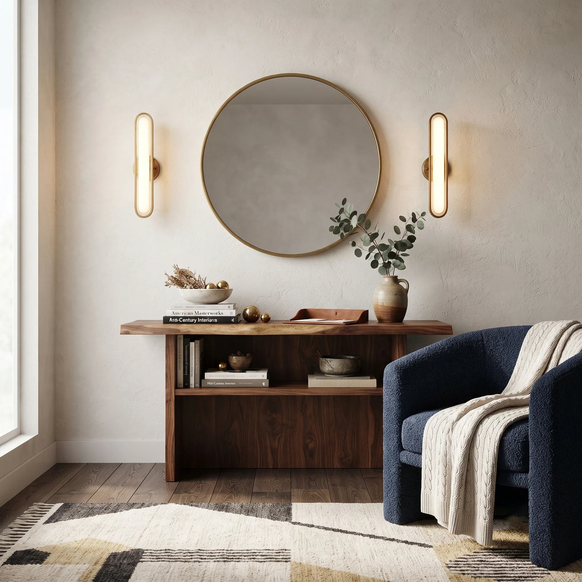 Linear Wall Sconce in acrylic for Hallway by AUVIELIGHT