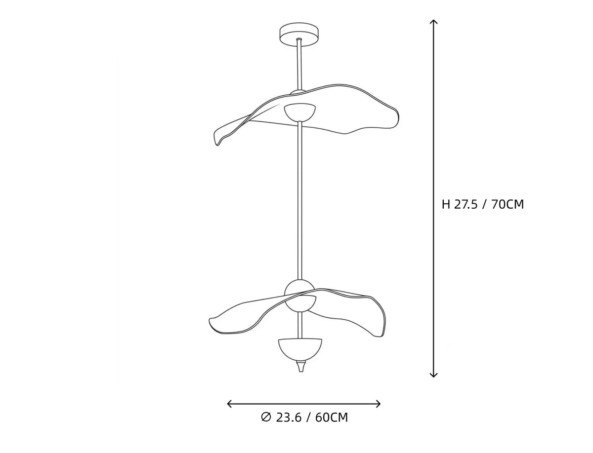 Tiered Pendant Light in acrylic for Kitchen Island by AUVIELIGHT