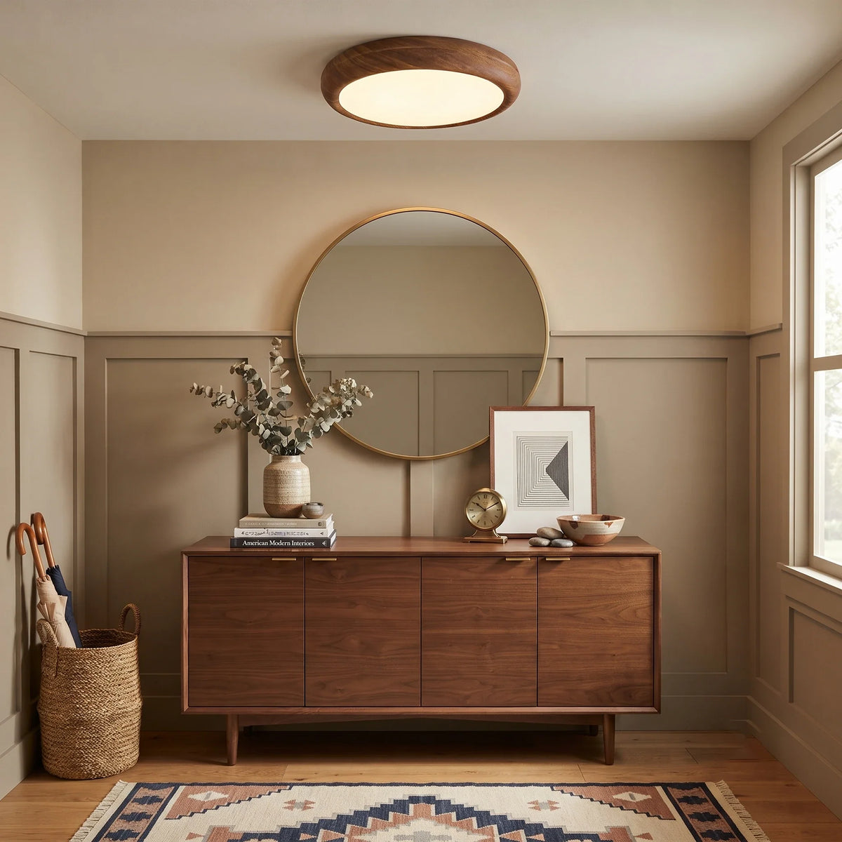 Modern Flush Mount in acrylic for Low Ceilings by AUVIELIGHT