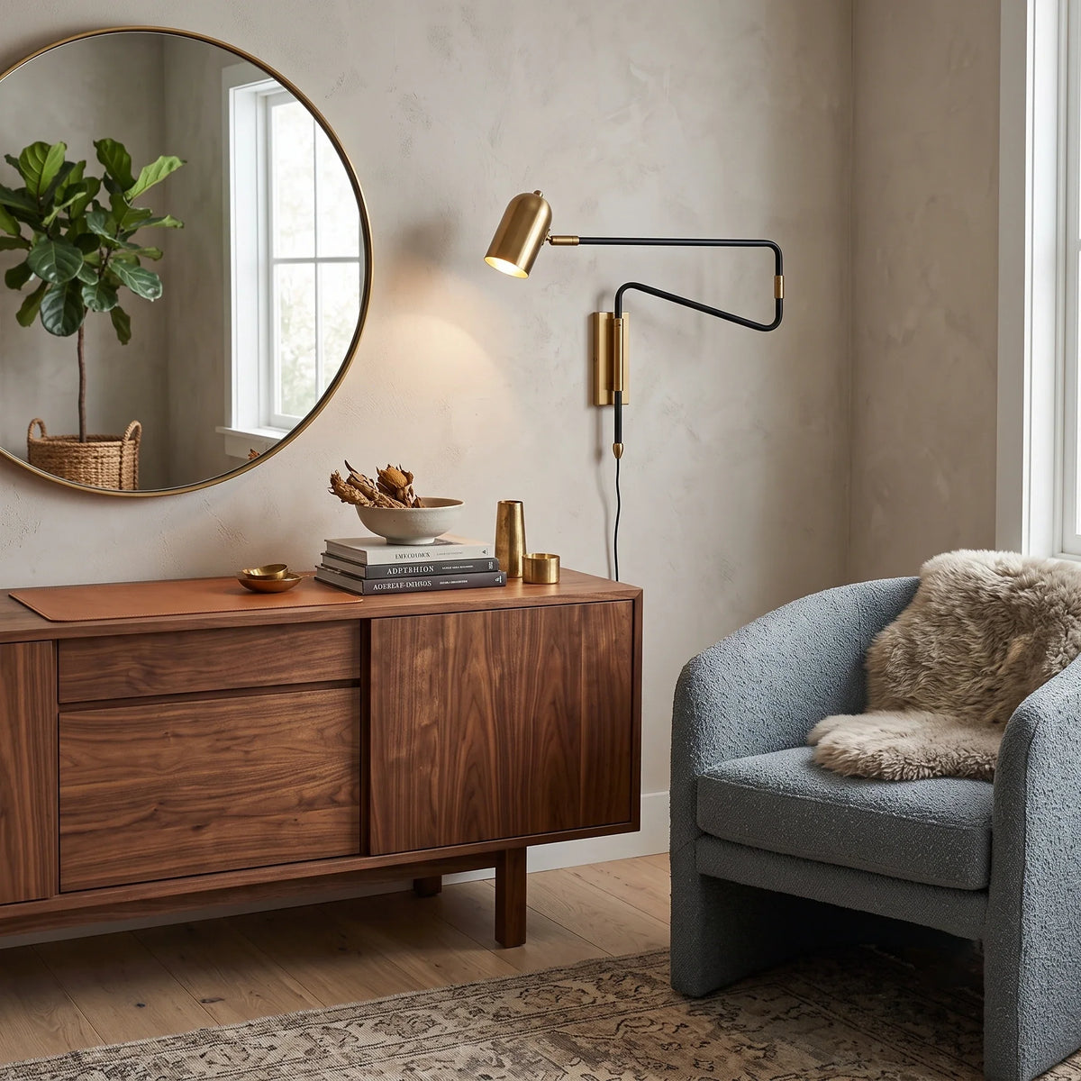 Modern Wall Sconce in metal for Hallway by AUVIELIGHT