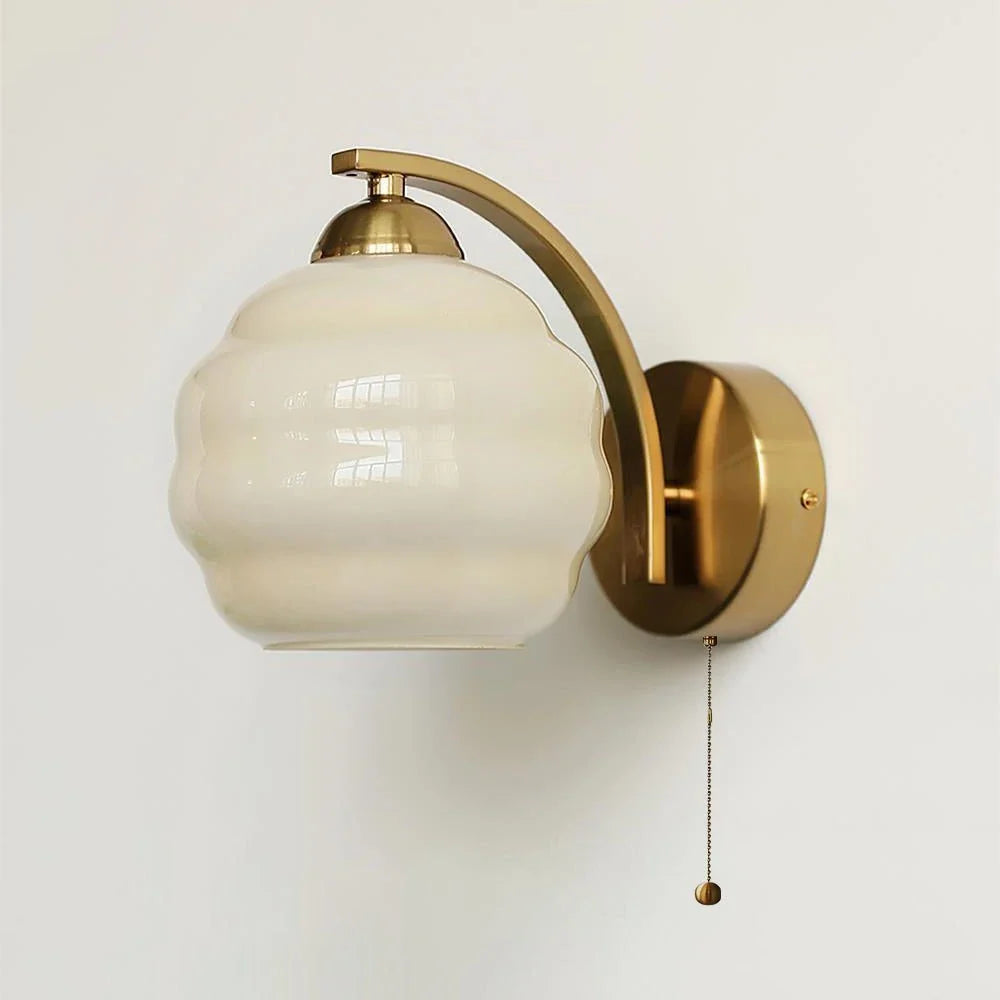 Globe Wall Sconce in glass for Hallway by AUVIELIGHT