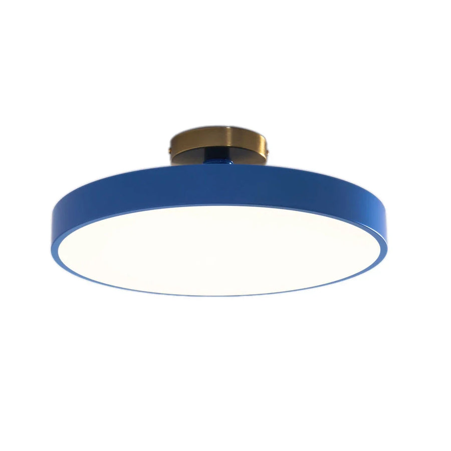 Round Flush Mount in metal for Low Ceilings by AUVIELIGHT