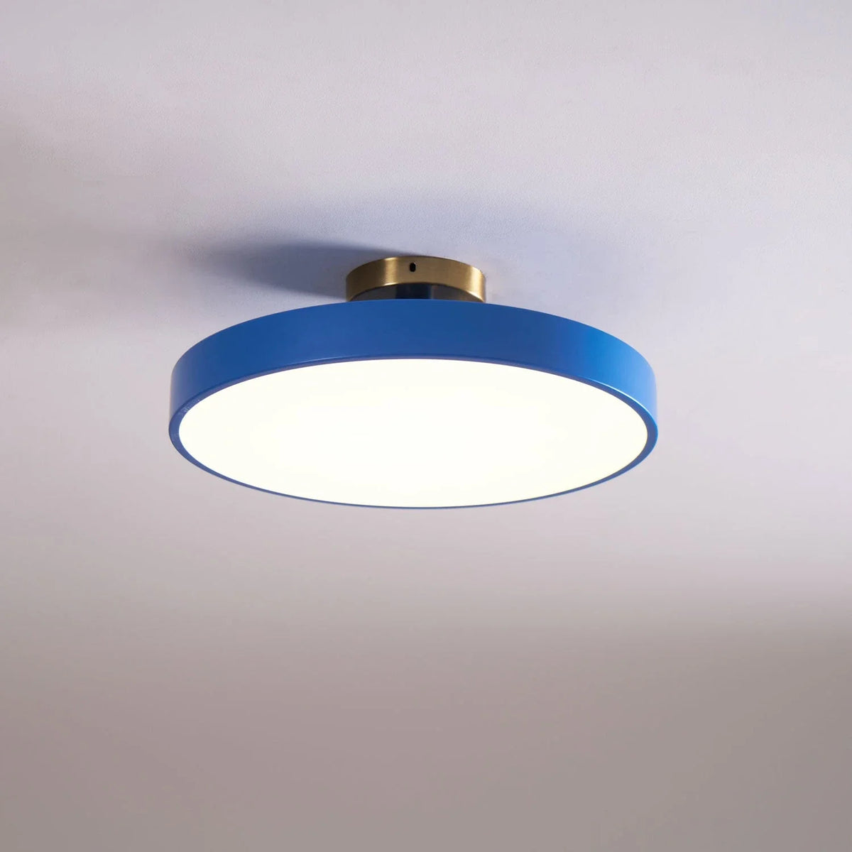 Round Flush Mount in metal for Low Ceilings by AUVIELIGHT