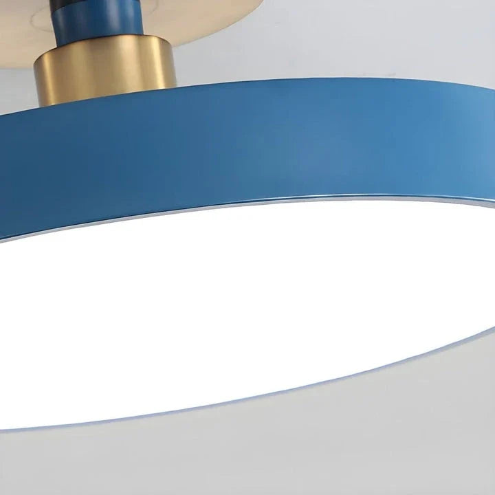 Round Flush Mount in metal for Low Ceilings by AUVIELIGHT
