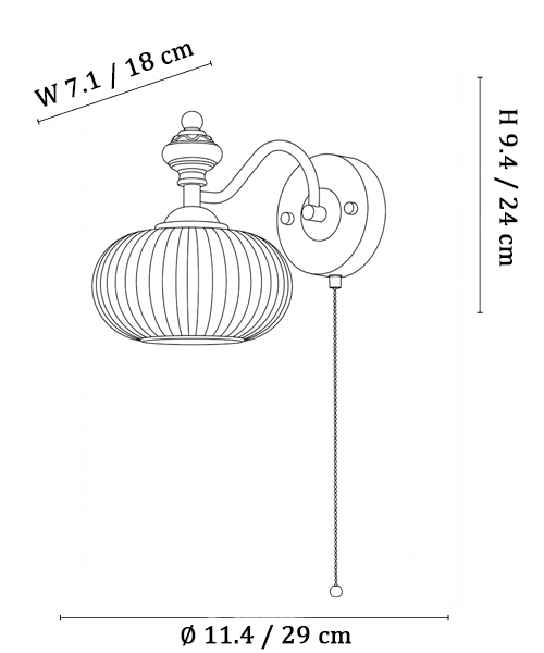 Modern Wall Sconce in glass for Hallway by AUVIELIGHT