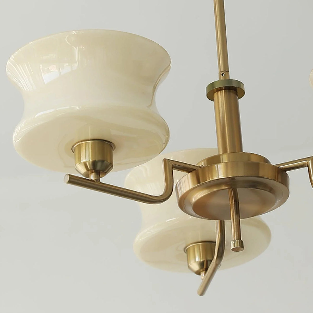 Tiered Chandelier in glass for Dining Room by AUVIELIGHT