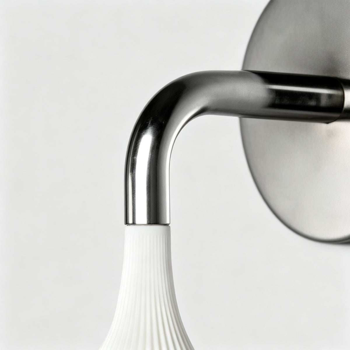 Plastic Ribbed Wall Sconce in metal for Hallway by AUVIELIGHT