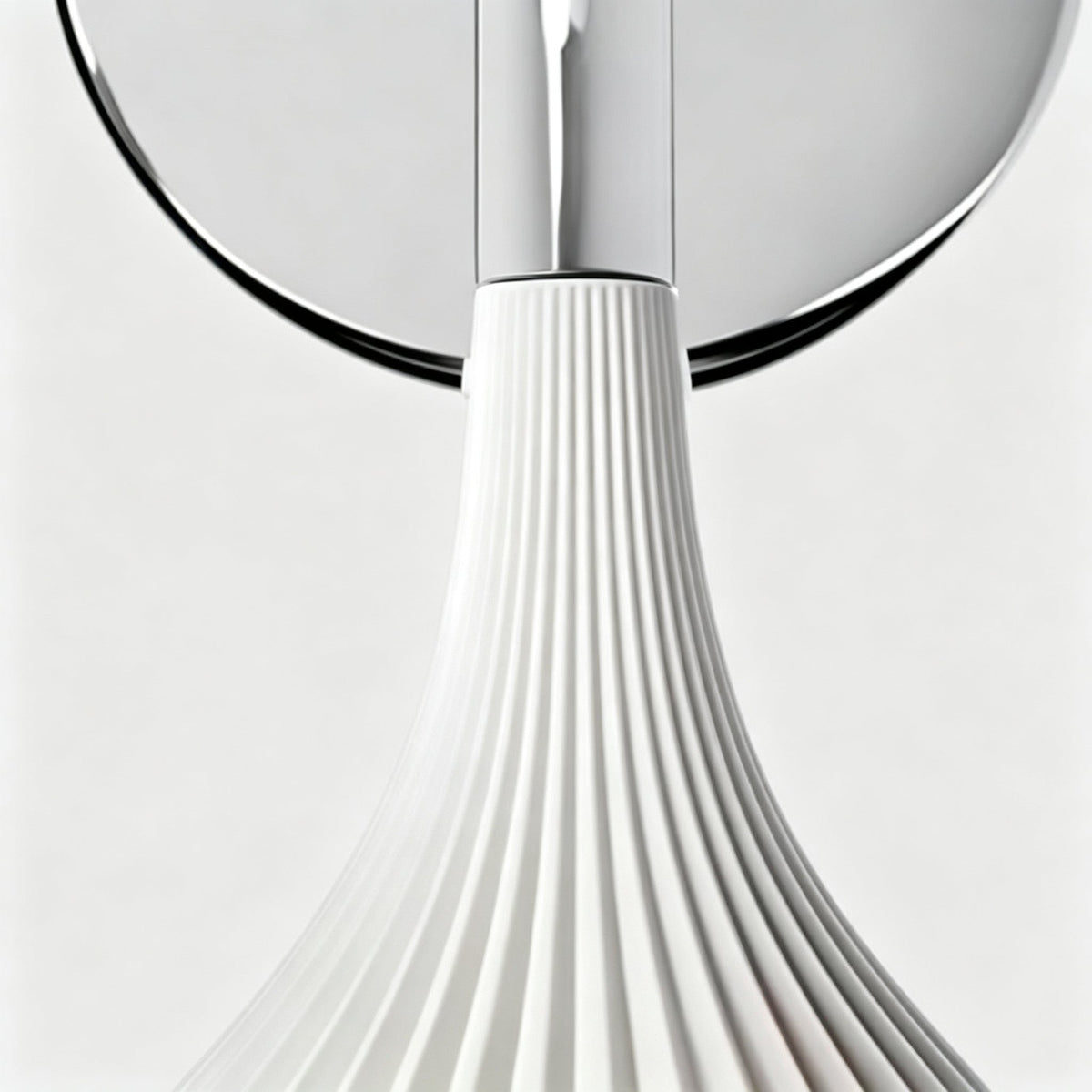 Plastic Ribbed Wall Sconce in metal for Hallway by AUVIELIGHT