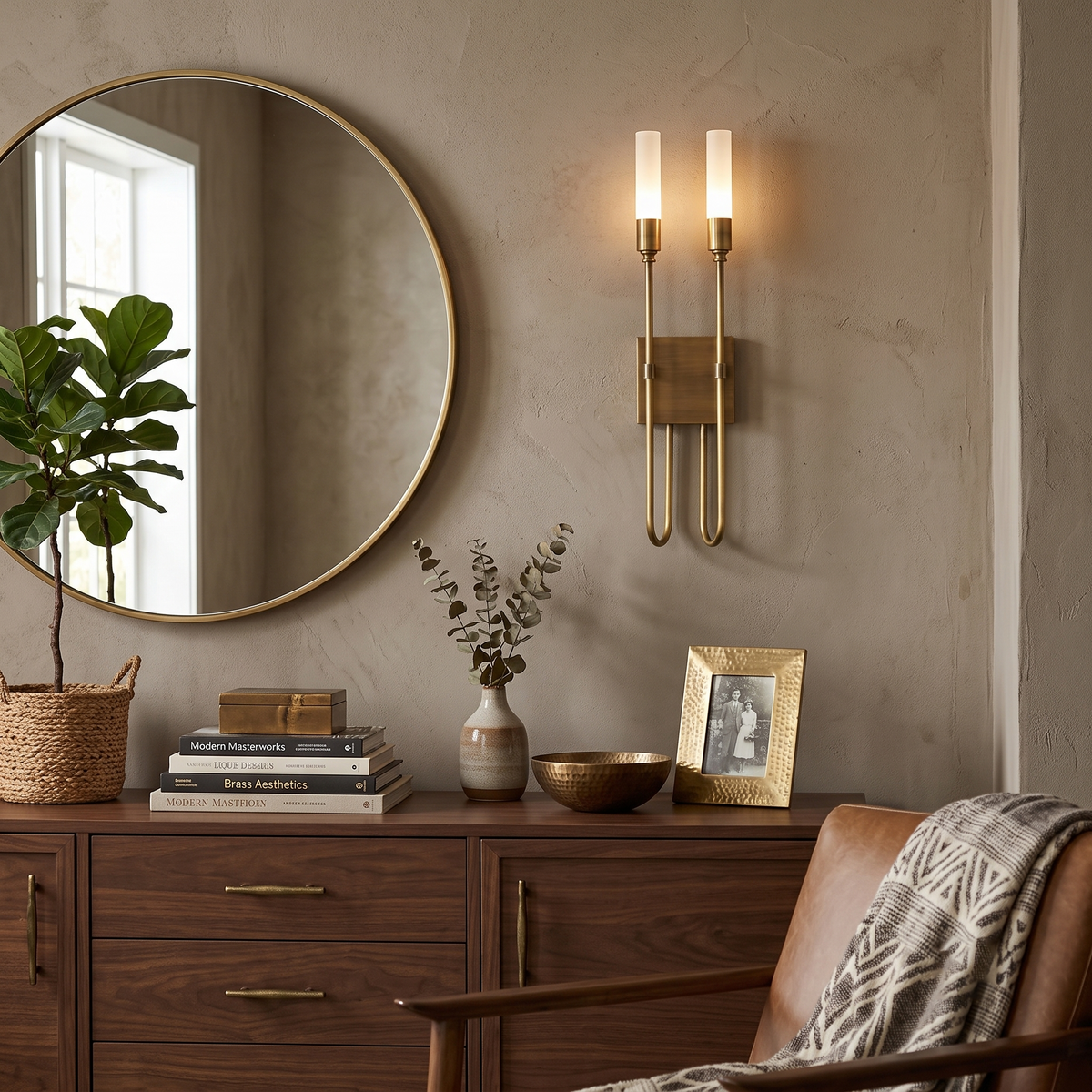 Dual Wall Sconce in acrylic for Hallway by AUVIELIGHT