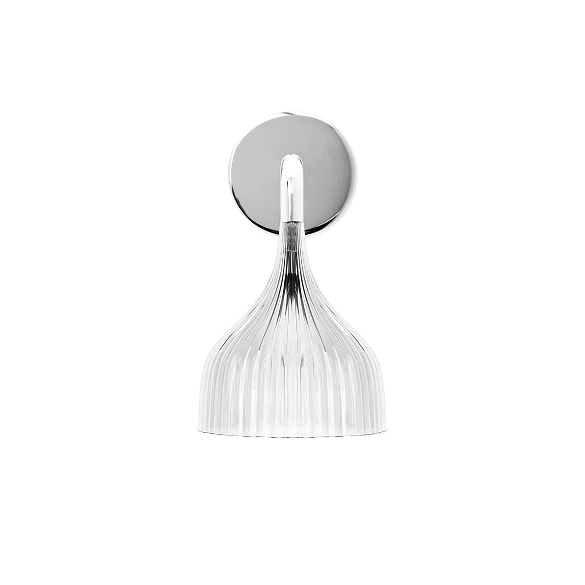 Plastic Ribbed Wall Sconce in metal for Hallway by AUVIELIGHT
