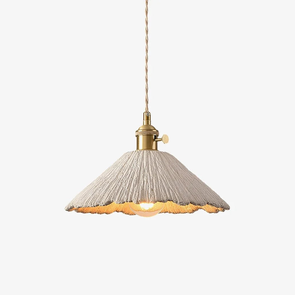 Microcement Wavy Pendant Light for Kitchen Island by AUVIELIGHT