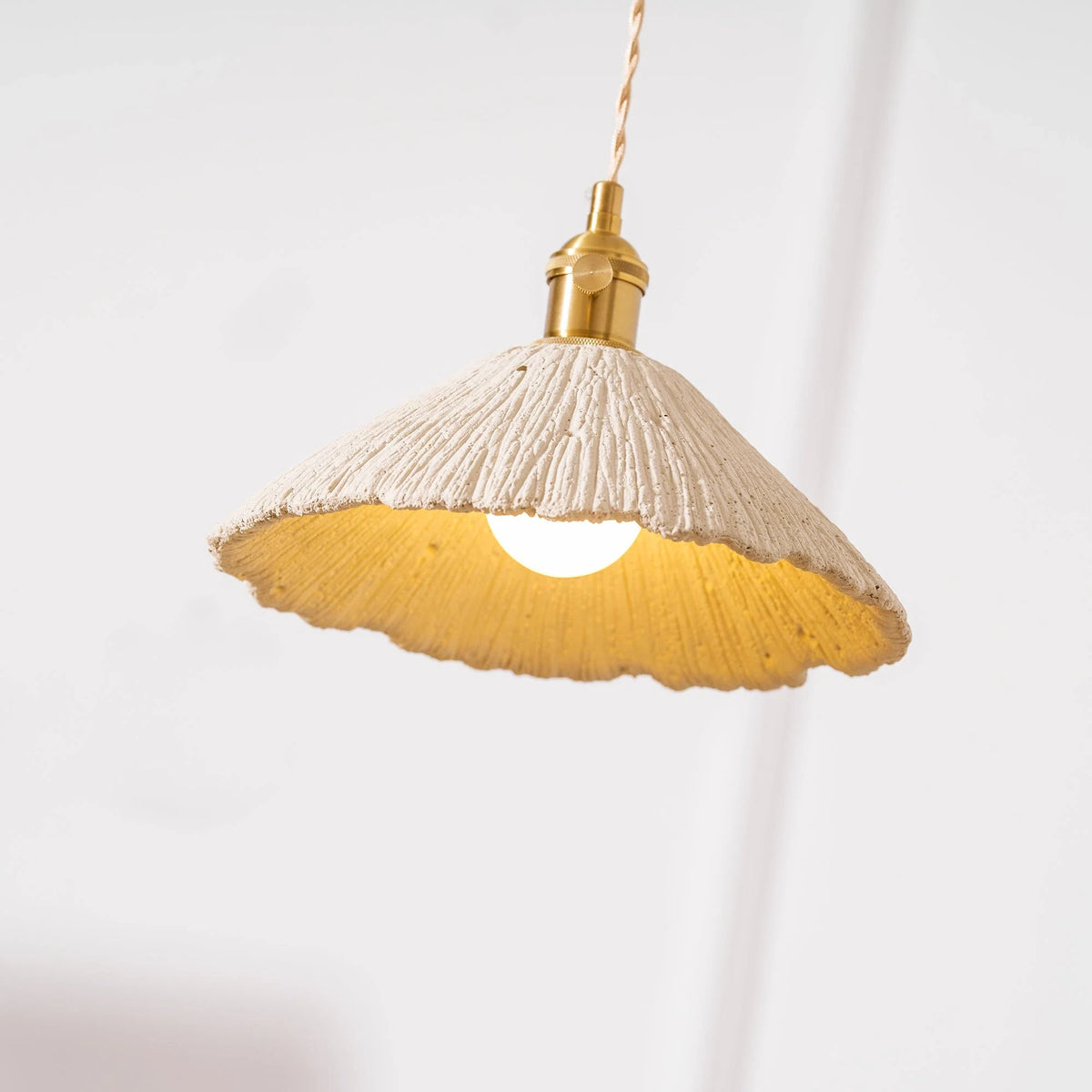 Microcement Wavy Pendant Light for Kitchen Island by AUVIELIGHT