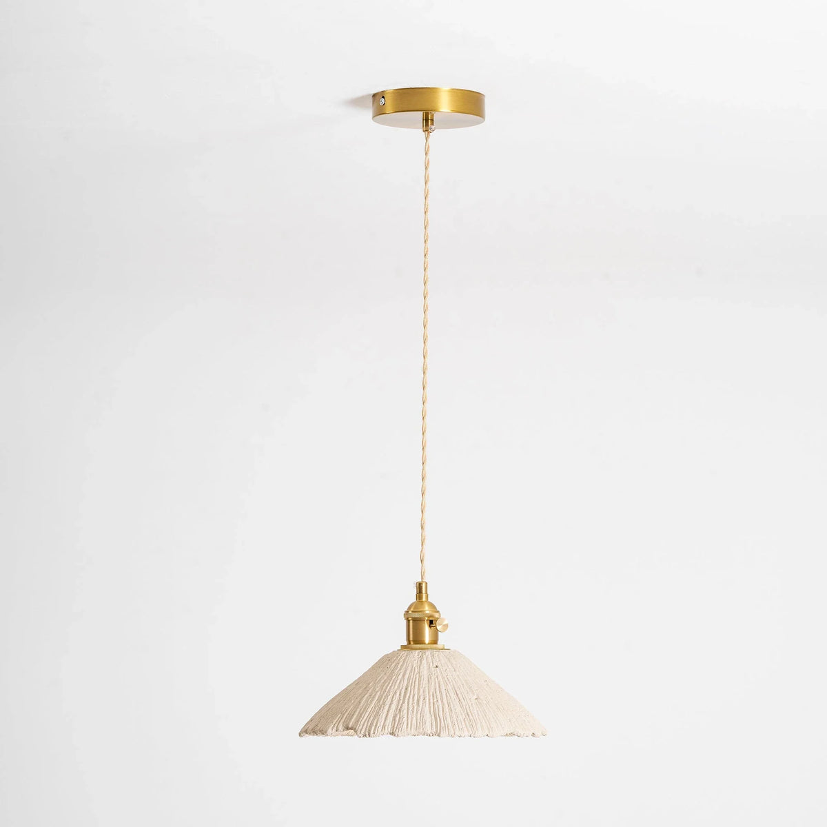 Microcement Wavy Pendant Light for Kitchen Island by AUVIELIGHT