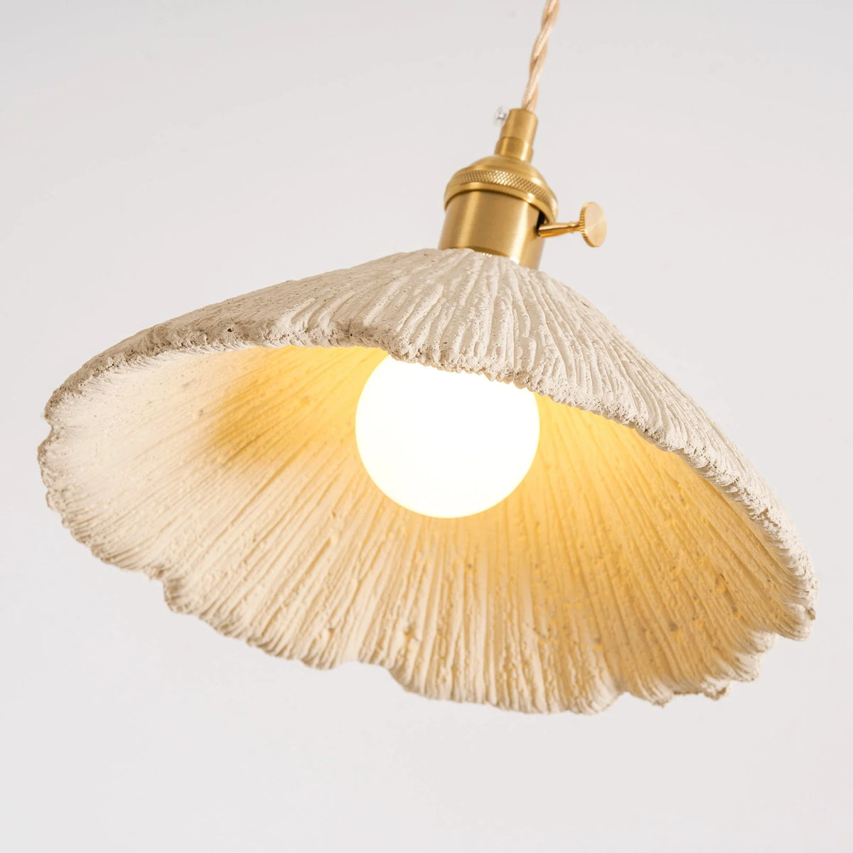 Microcement Wavy Pendant Light for Kitchen Island by AUVIELIGHT