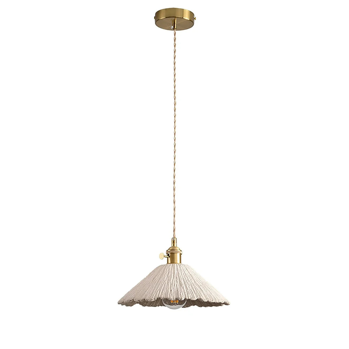 Microcement Wavy Pendant Light for Kitchen Island by AUVIELIGHT
