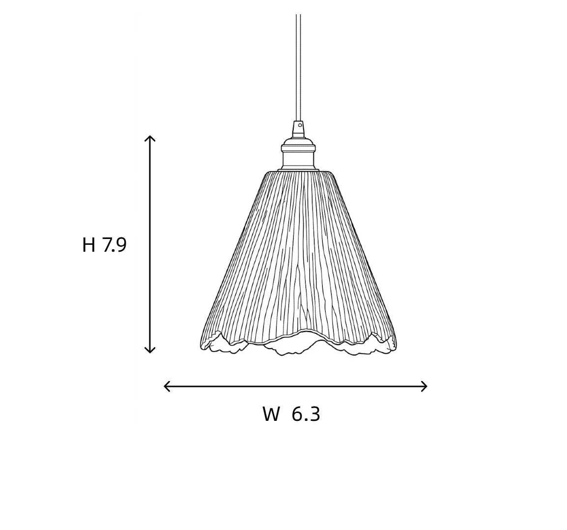 Microcement Wavy Pendant Light for Kitchen Island by AUVIELIGHT