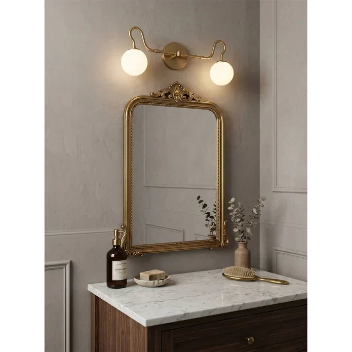 Mid-Century Globe Wall Sconce in glass for Hallway by AUVIELIGHT