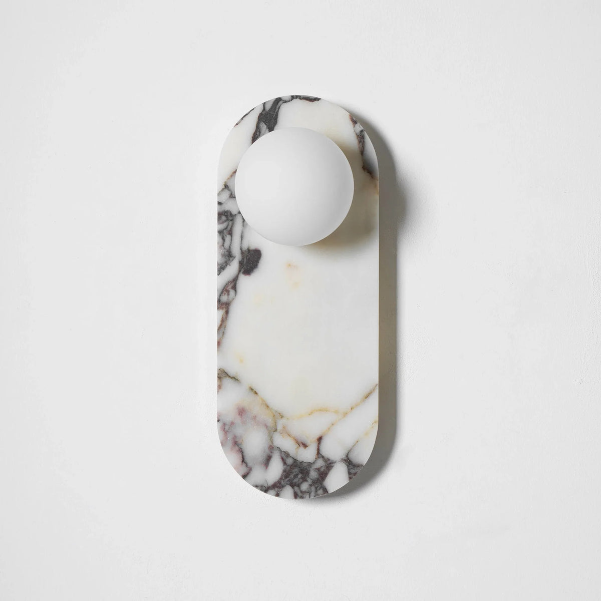 Minimalist Pillar Wall Sconce in marble for Hallway by AUVIELIGHT