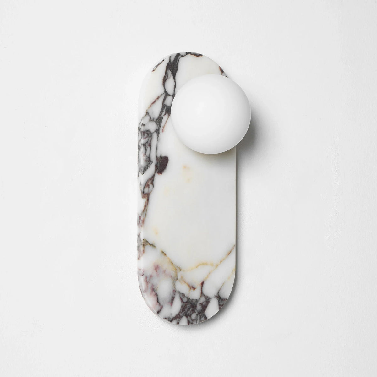Minimalist Pillar Wall Sconce in marble for Hallway by AUVIELIGHT