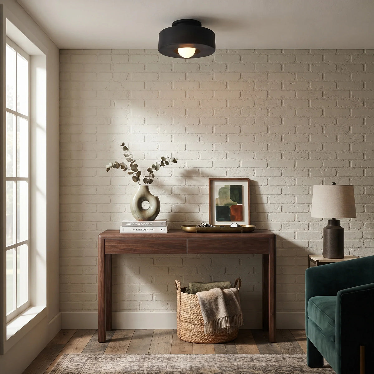 Resin Flush Mount for Low Ceilings by AUVIELIGHT