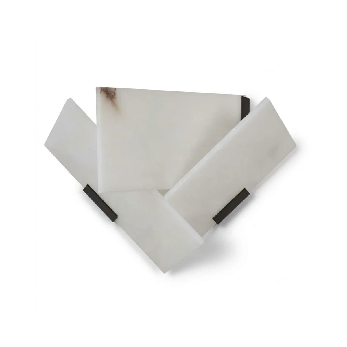 Vein Light in stone for Living Room by AUVIELIGHT, Left ∅ 11.9"x H 8.3" / 30cm x H 21cm / White / Warm Light