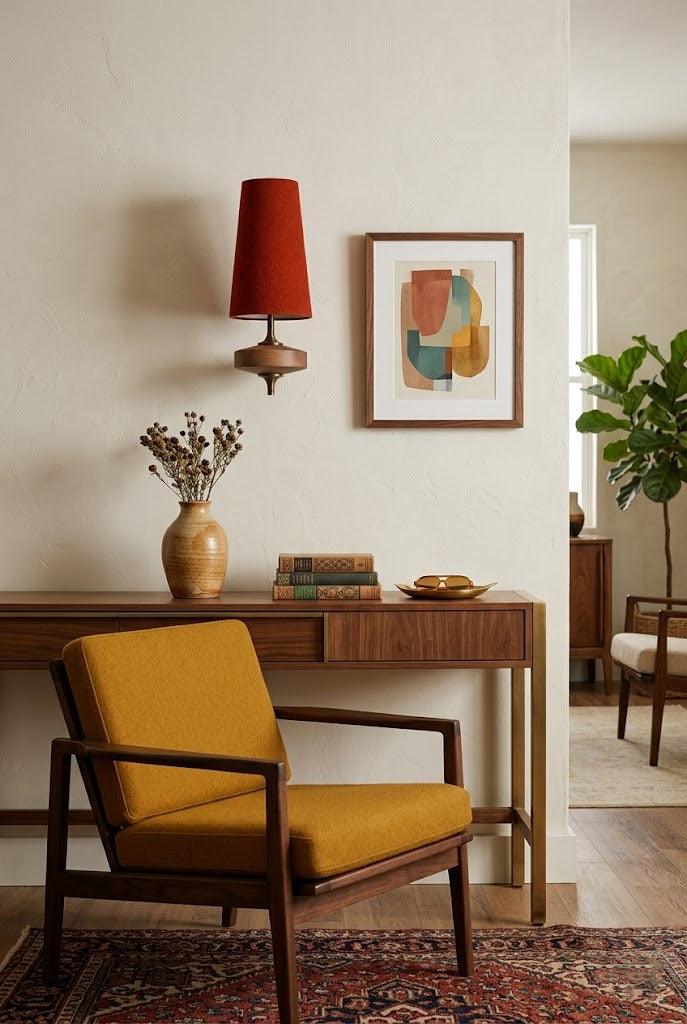 Modera Dual Wall Sconce in walnut for Hallway by AUVIELIGHT