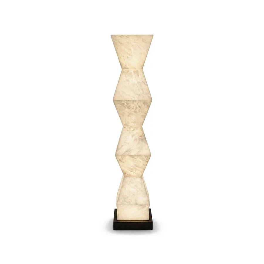 Modern Column Floor Lamp in alabaster for Living Room by AUVIELIGHT, ∅ 11″ x H 59″ / White / AU plug and 3 other sizes