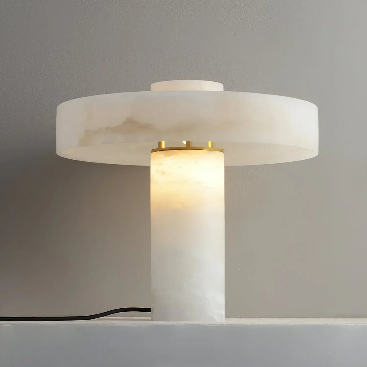 Modern Bar Table Lamp in alabaster for Living Room by AUVIELIGHT