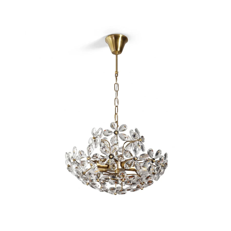 French Flower Basket Chandelier in crystal for Dining Room by AUVIELIGHT