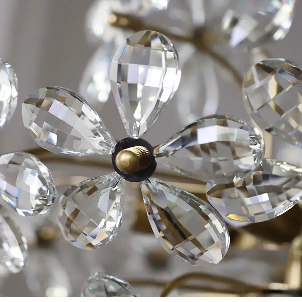 French Flower Basket Chandelier in crystal for Dining Room by AUVIELIGHT